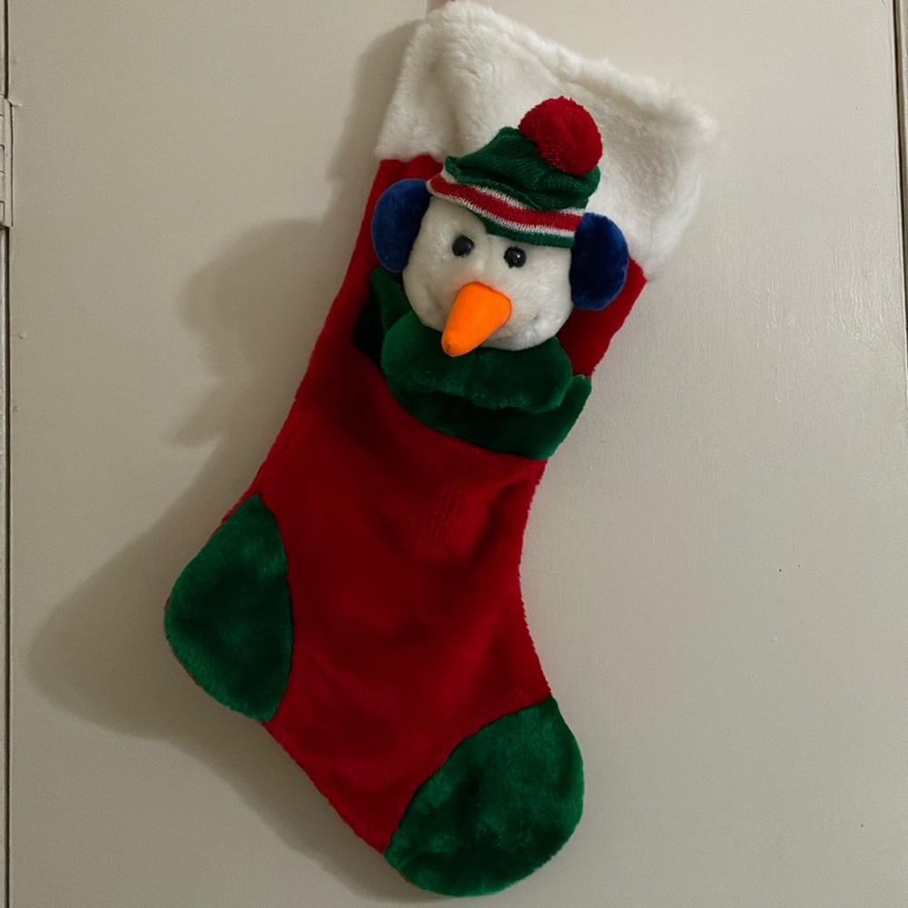 3-D SNOWMAN STOCKING